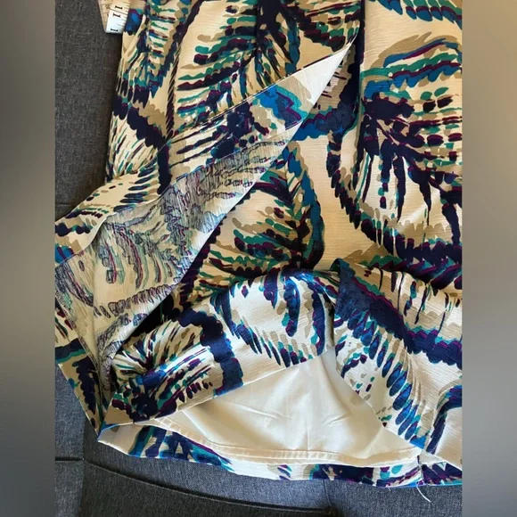 BANANA REPUBLIC Silk Floral Strapless Sheath Cocktail Dress Size 10 - Picture 11 of 13